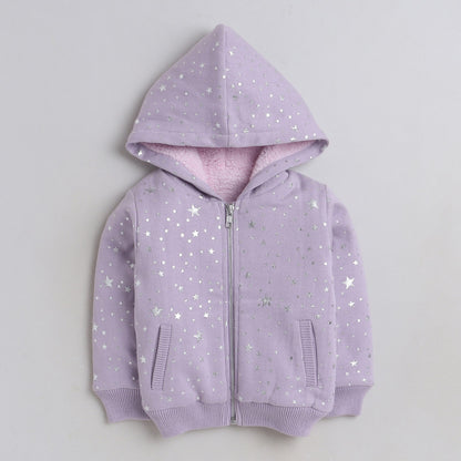 Beautiful Star Print Woolen Warm Sweater Full Sleeve for Girls