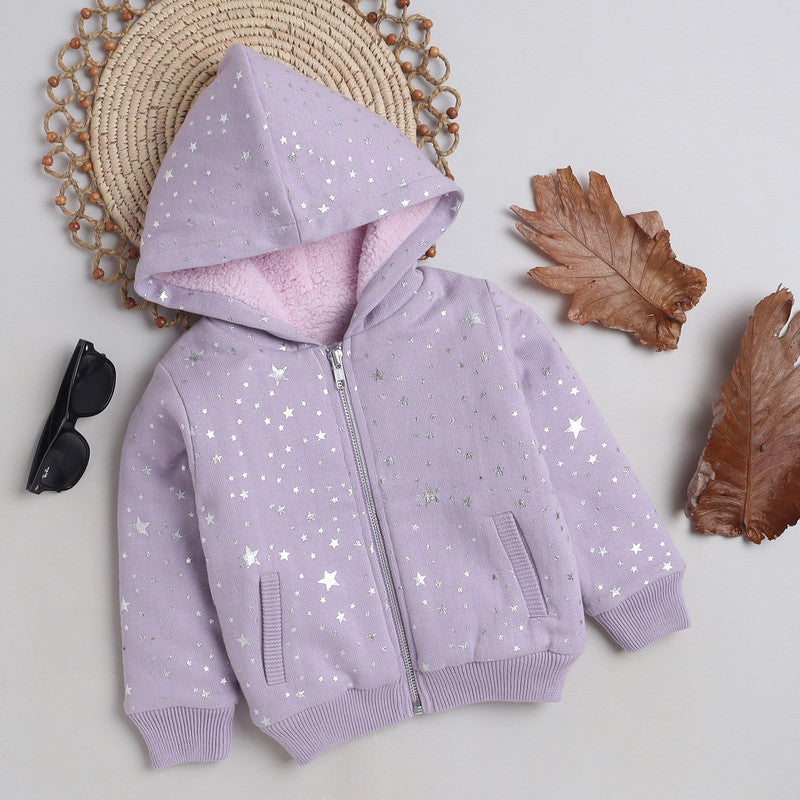 Beautiful Star Print Woolen Warm Sweater Full Sleeve for Girls