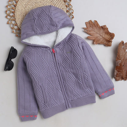 Cozy and Warm Girls Woolen Sweater Full Sleeve with Round Neck