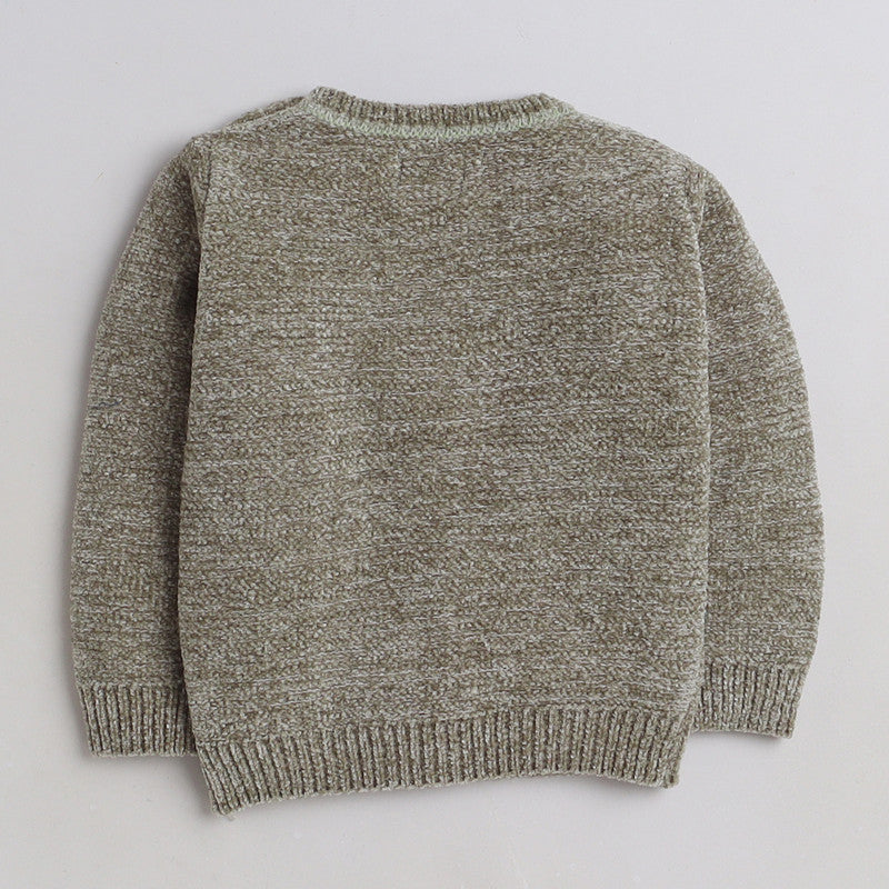 Cozy and Warm Girls Woolen Sweater Full Sleeve with Round Neck