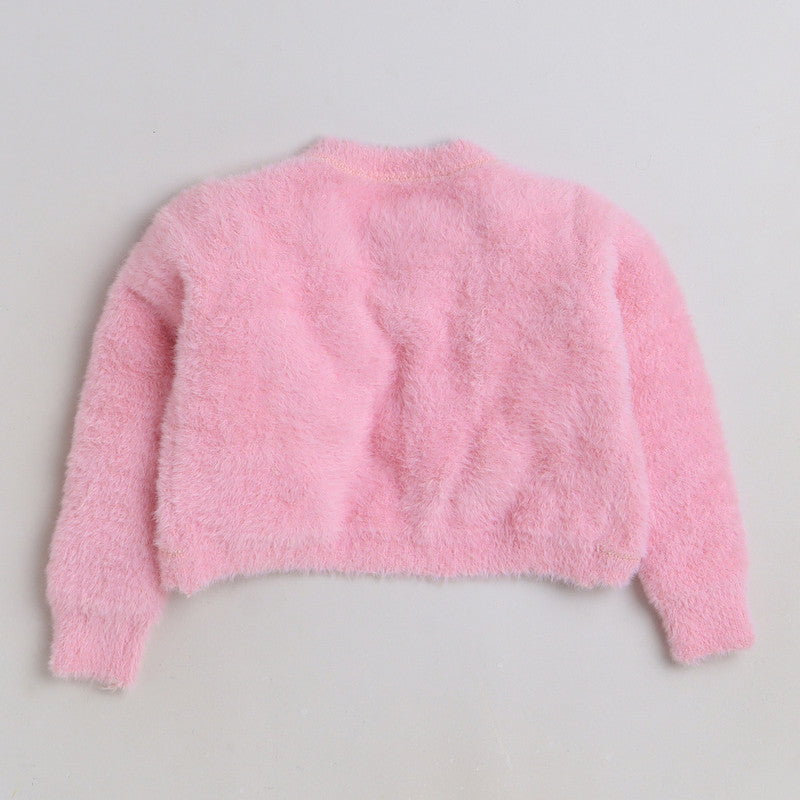 Beautiful Embroidered Woolen Warm Sweater Full Sleeve for Girls