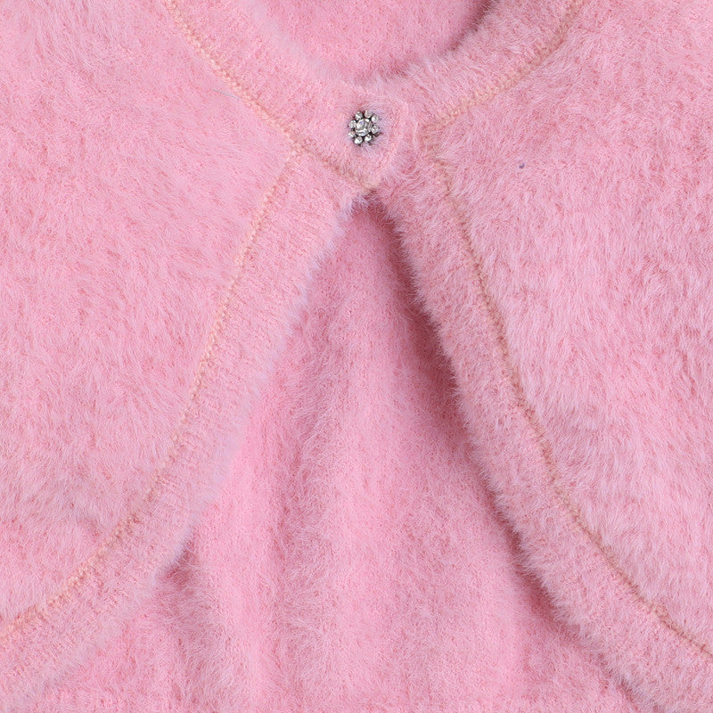 Beautiful Embroidered Woolen Warm Sweater Full Sleeve for Girls