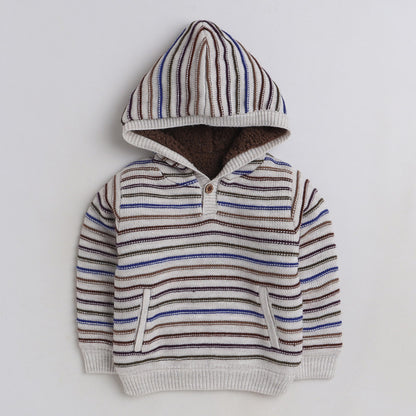 Boys  Cozy and Warm Woolen Hoodies Full Sleeve With inner Fleece