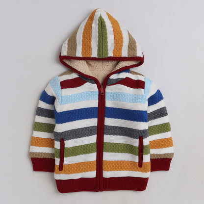 Boys  Cozy and Warm Woolen Hoodies Full Sleeve With inner Fleece