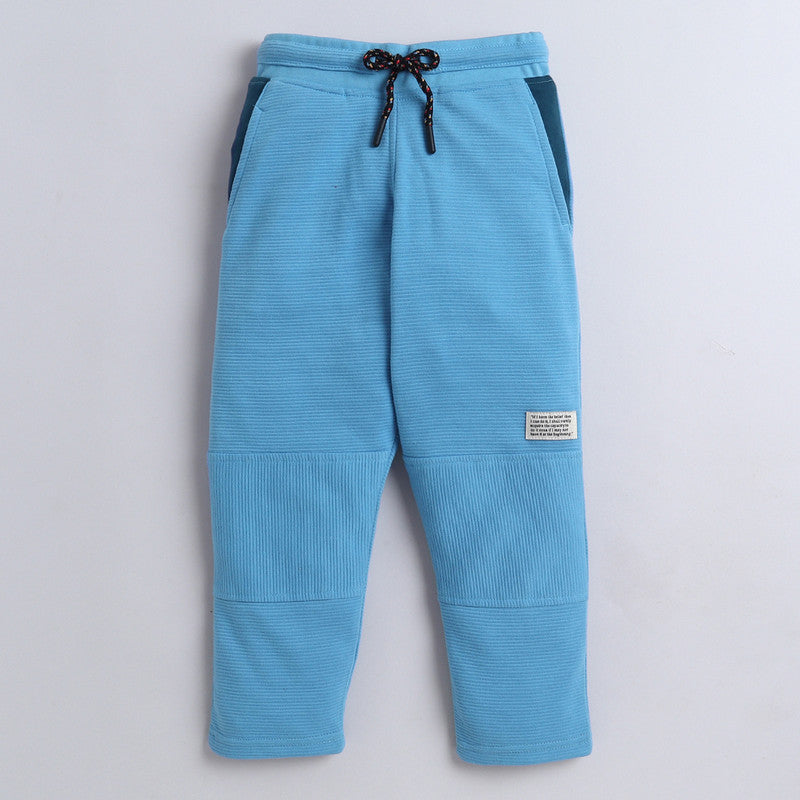 Boys 100% Cotton Regular-Fit Track Pants