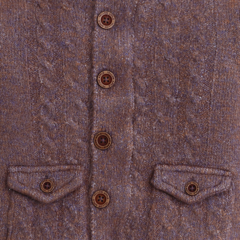 Kids Woolen Button-Up High Neck Cardigan Sweater with Pockets – Full Sleeve Winter Wear