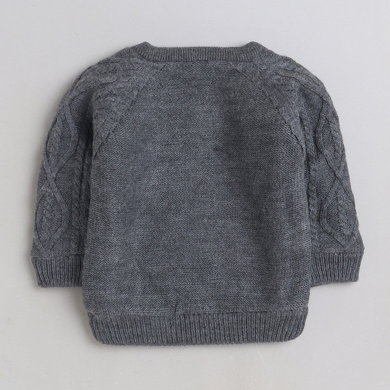 Cozy Woolen Warm Sweater Full Sleeve with Round Neck for Boys