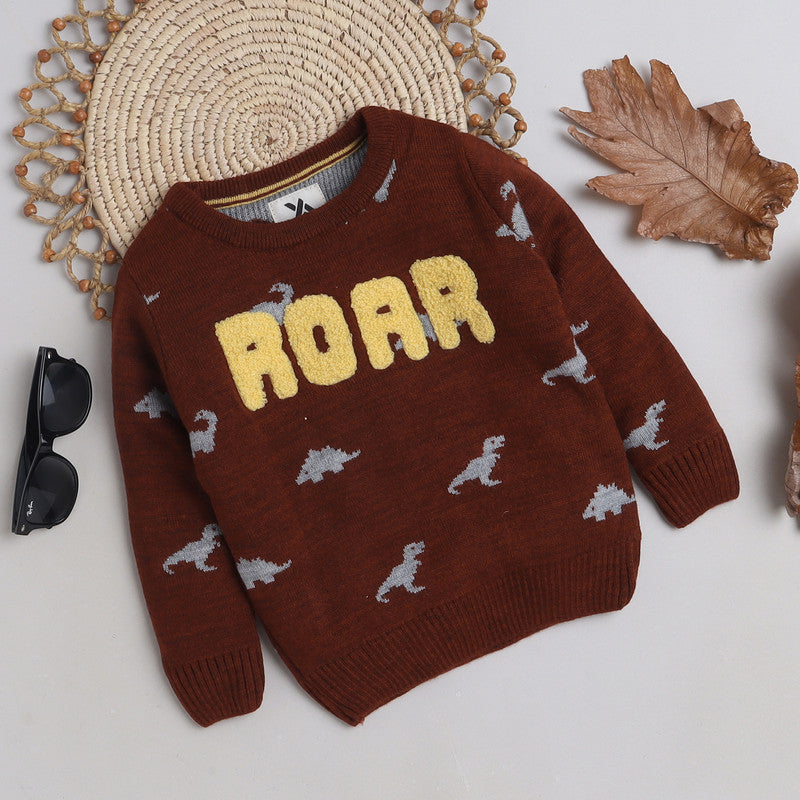Boys Woolen Warm Sweater Full Sleeve with Round Neck
