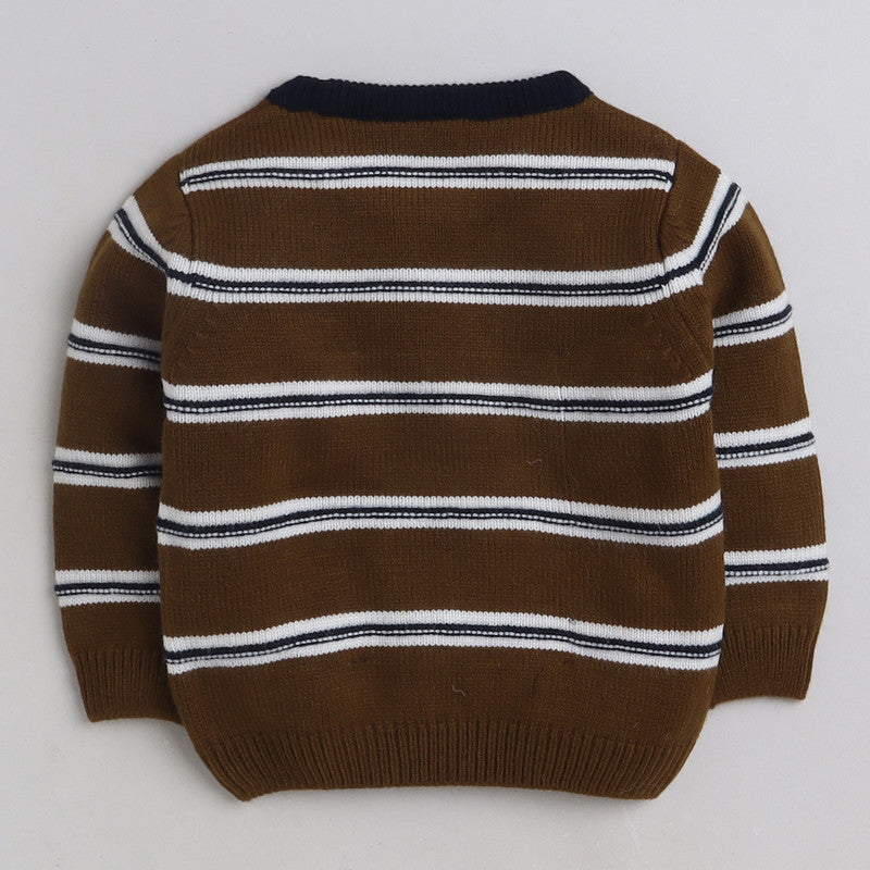 Kids Woolen Warm Sweater Full Sleeve with Round Neck for Boys