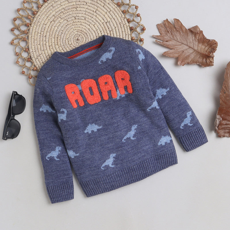 Boys Woolen Warm Sweater Full Sleeve with Round Neck