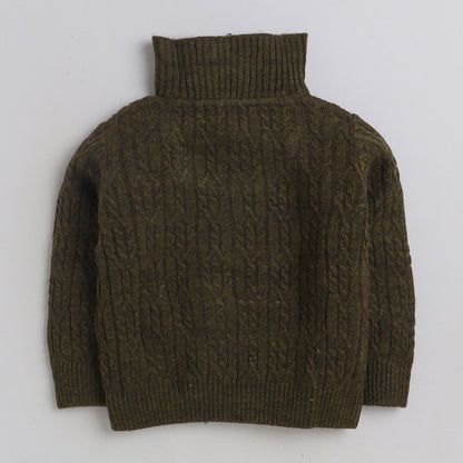 Cozy Woolen Warm Sweater Full Sleeve with Round Neck for Boys