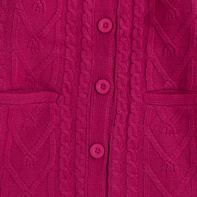 Kids Premium Long Buttoned Winter Cardigan | Soft Knitted Warm Coat for Girls