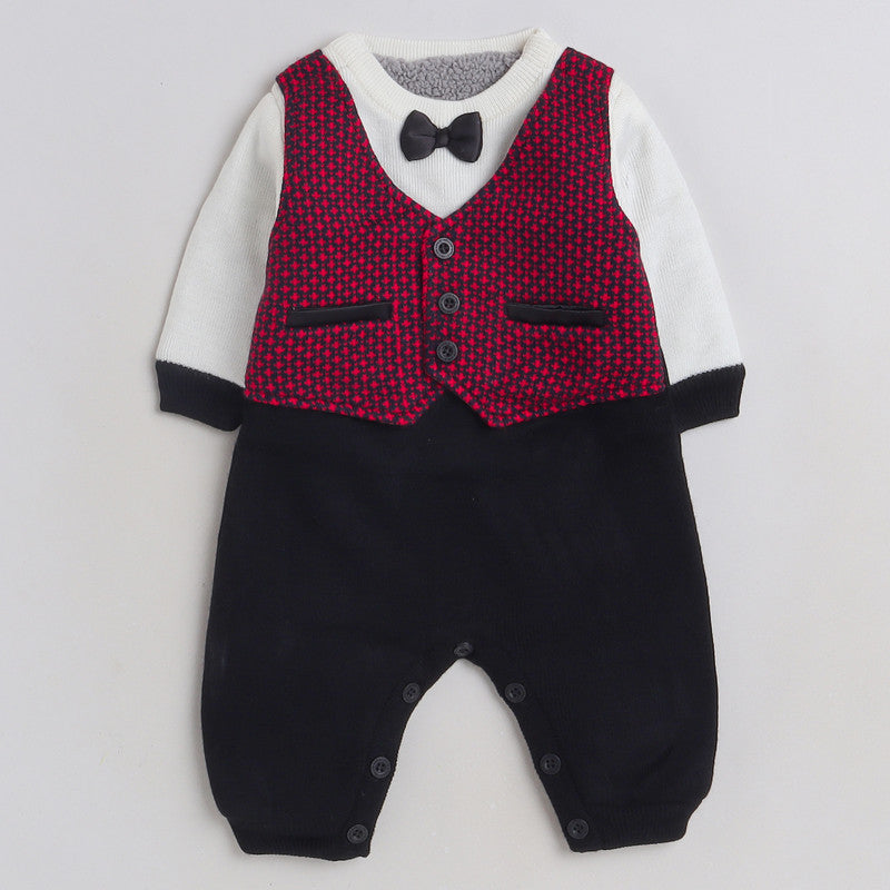 Babies Woolen Romper  With Inner Fleece