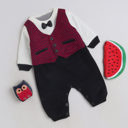 Babies Woolen Romper  With Inner Fleece