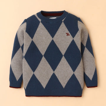 Boys Full Sleeve Round Neck Winter Pullover