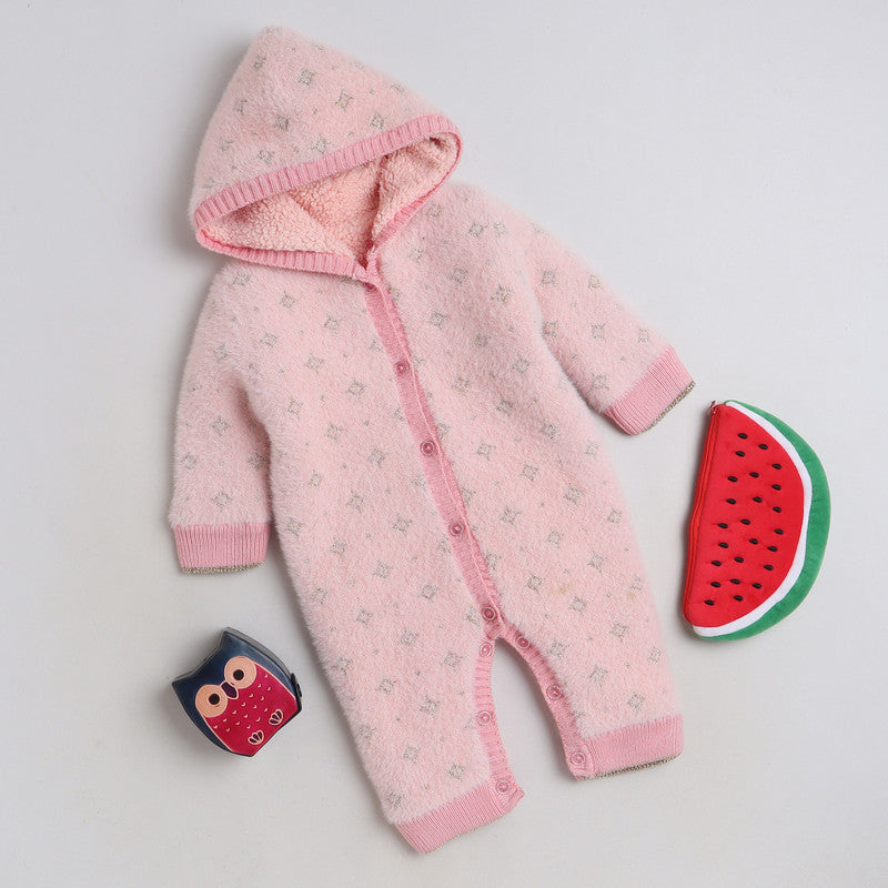 Babies Woolen Romper  With Inner Fleece