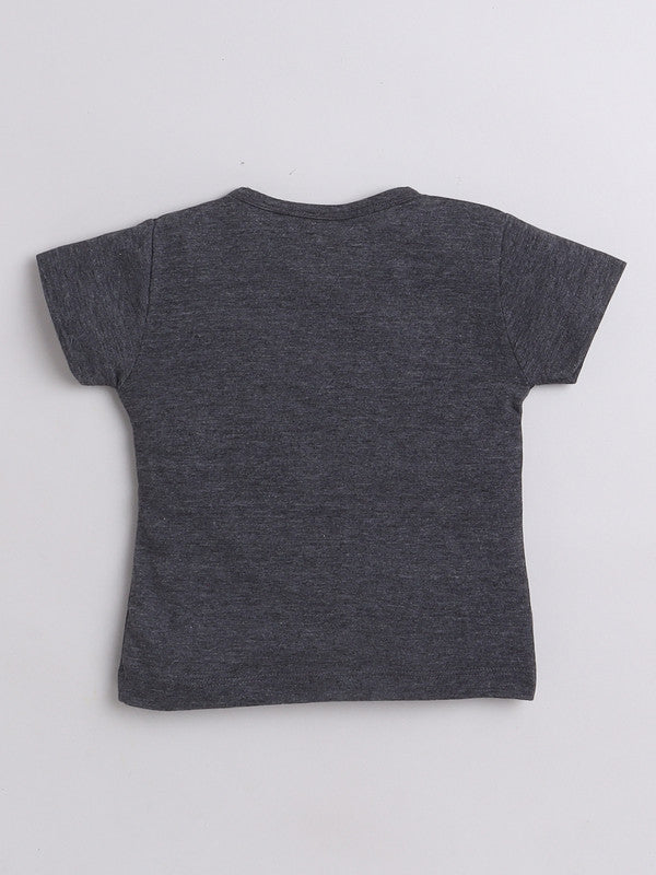 Boys Cotton Graphic T-Shirt | Soft Half Sleeve Round Neck Casual Printed Tee | Comfortable Everyday Wear for Kids