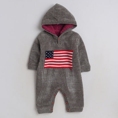 Babies Woolen Romper  With Inner Fleece