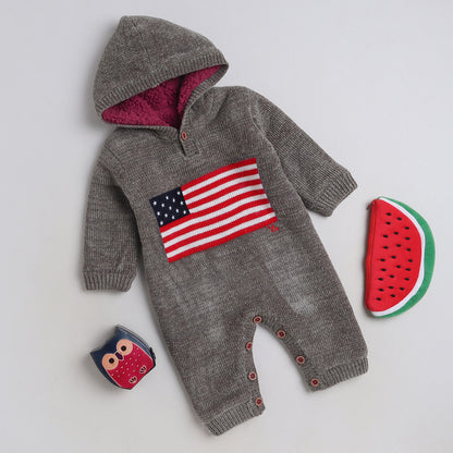 Babies Woolen Romper  With Inner Fleece