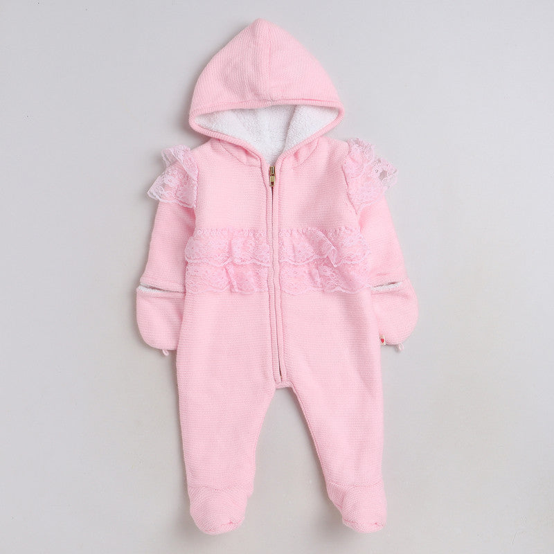 Babies Woolen Romper  With Inner Fleece