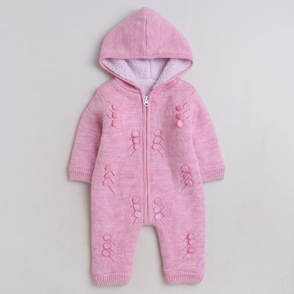 Babies Woolen Romper  With Inner Fleece