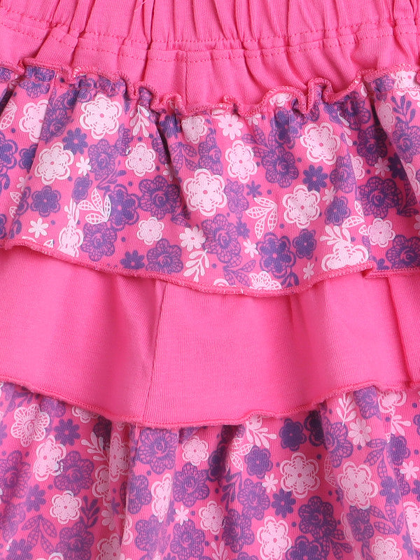 Floral Cotton Frock Set for Girls and Baby Girls