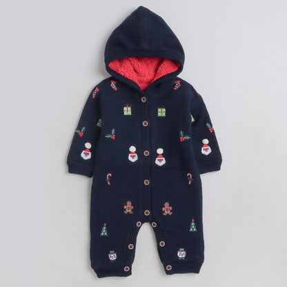 Babies Woolen Romper  With Inner Fleece