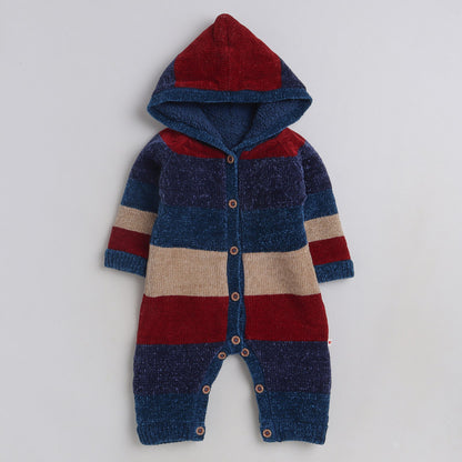 Babies Woolen Romper  With Inner Fleece