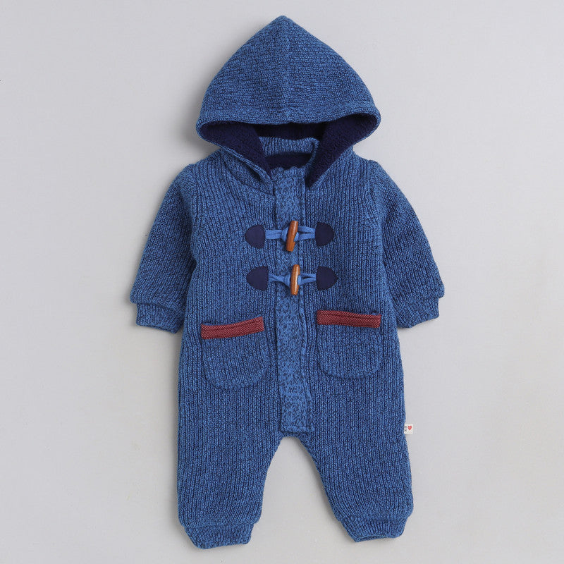 Babies Woolen Romper With Inner Fleece