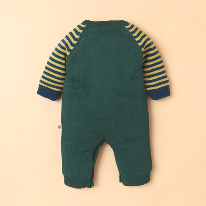 Yellow Apple Adorable Baby Romper with Cap – “Mummy & Daddy's Little Superstar” Embroidered Design