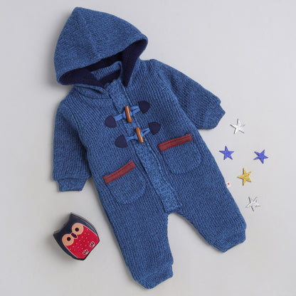 Babies Woolen Romper With Inner Fleece