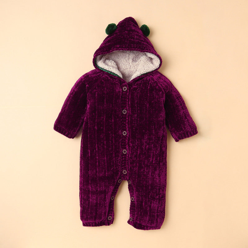 Adorable Baby Romper with Cap – “Mummy & Daddy's Little Superstar” Embroidered Design