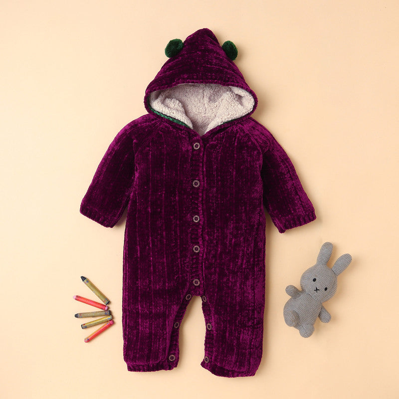 Adorable Baby Romper with Cap – “Mummy & Daddy's Little Superstar” Embroidered Design