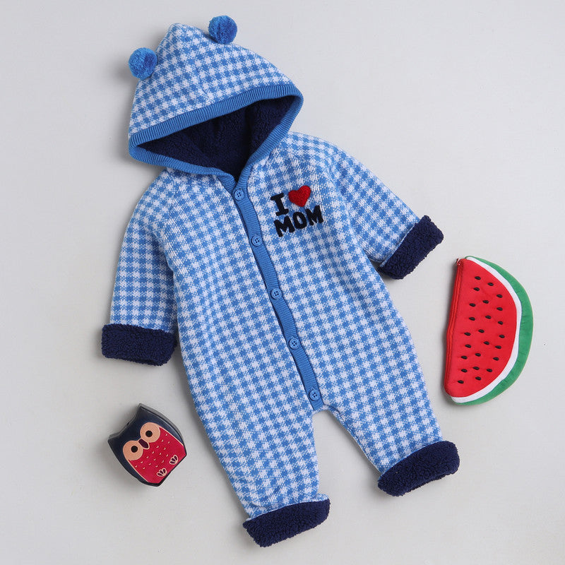 Babies Woolen Romper  With Inner Fleece