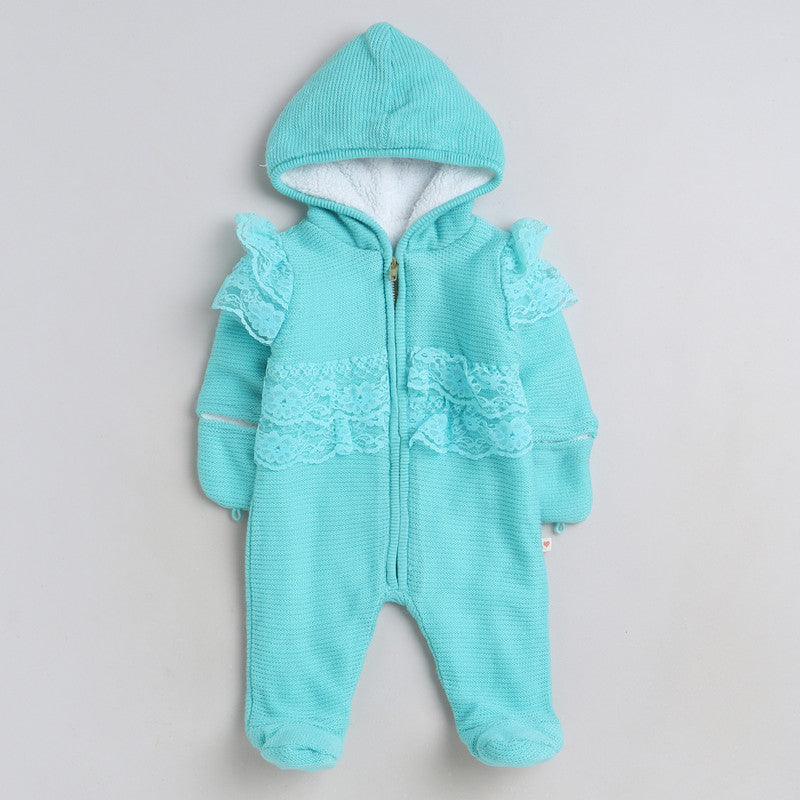 Babies Woolen Romper  With Inner Fleece