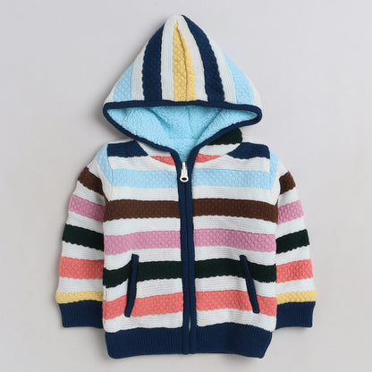 Boys  Cozy and Warm Woolen Hoodies Full Sleeve With inner Fleece