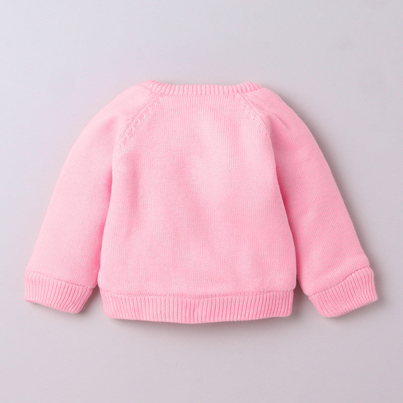 Yellow Apple- Baby Knitted Sweater & Pant Set | Soft Winter Wear with Cute Animal Embroidery