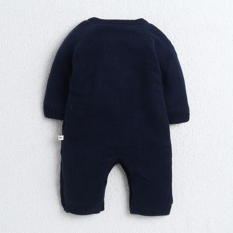 Baby 2-Piece Christmas Knit Romper Set | Soft Warm Santa Claus Romper with Matching Beanie