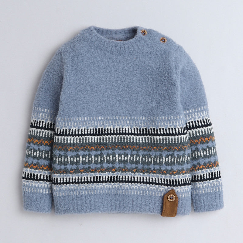 Boys Knitted Non-Fur Sweater