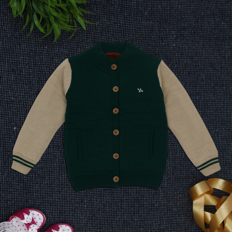 Yellow Apple Boys' Sweater| Soft, Warm & Stylish Winter Wear for Kids