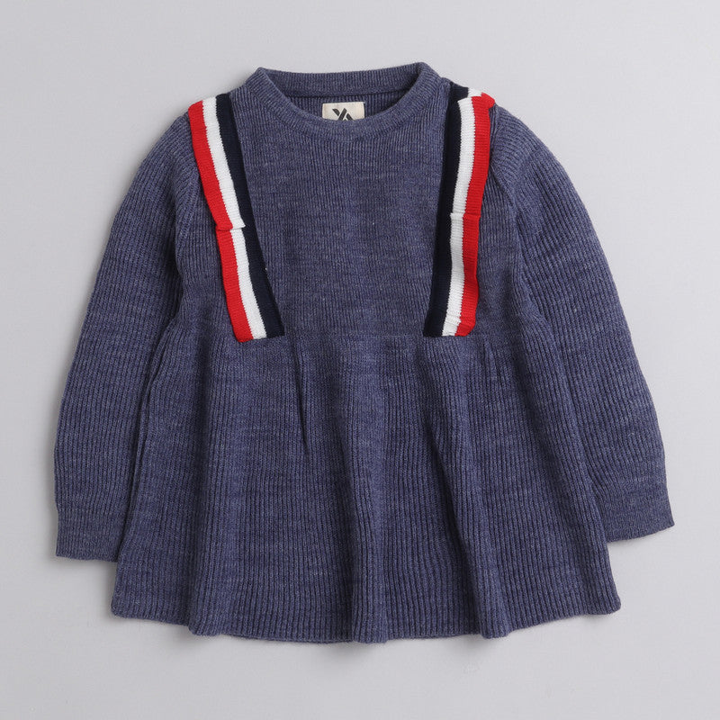 Girls Knitted Co-Ord Set | Full Sleeve Sweater Top & Winter Leggings Set | Soft Warm Winter Outfit for Kids