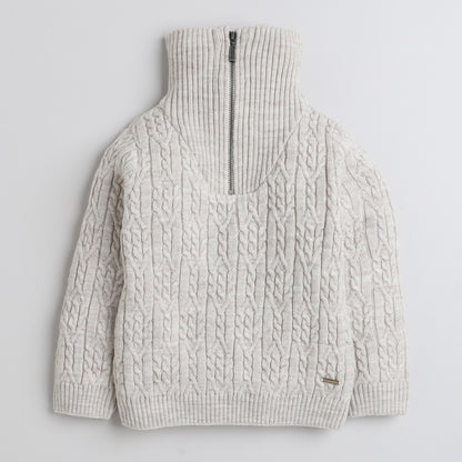 Cozy Woolen Warm Sweater Full Sleeve with Round Neck for Boys