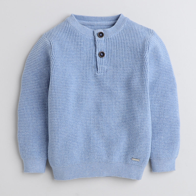 Cozy Woolen Warm Sweater Full Sleeve with Round Neck for Boys