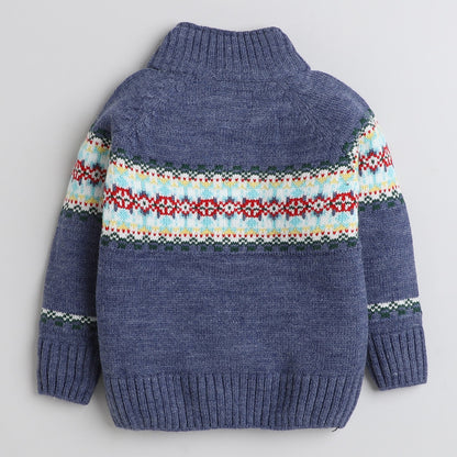 Cozy Woolen Warm Sweater Full Sleeve with Round Neck for Boys