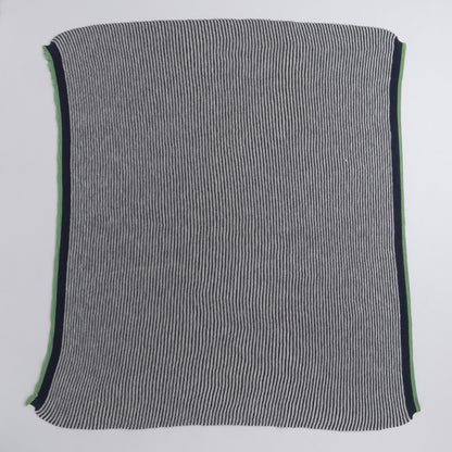Yellow Apple Knitted Baby Blanket | Soft Striped Baby Wrap for Newborns & Infants