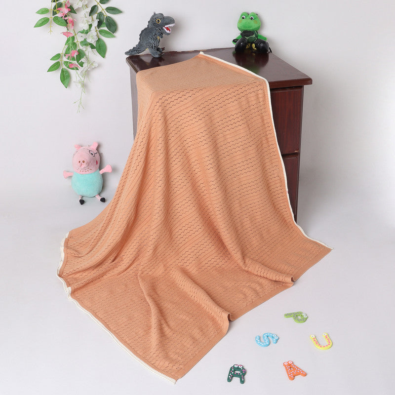 Soft Knitted Baby Blanket | Lightweight Breathable Blanket for Newborns
