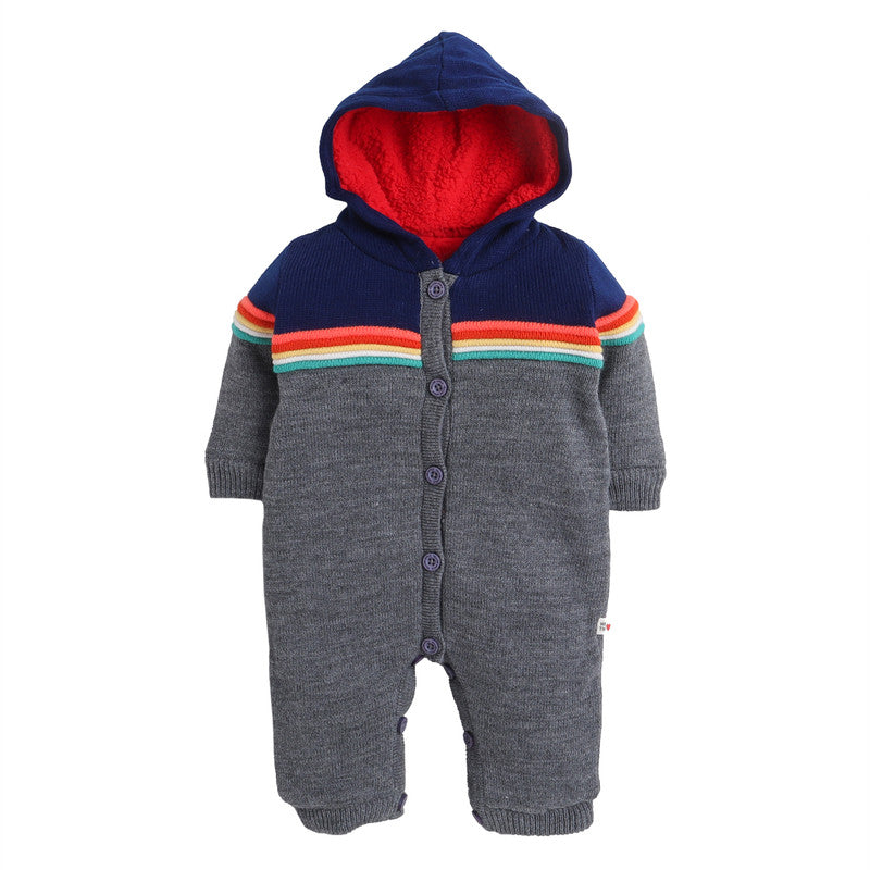 Woolen Rompers For Babies With Inner Fleece