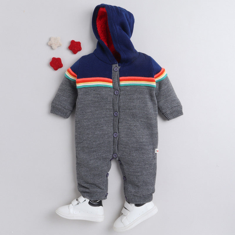Woolen Rompers For Babies With Inner Fleece