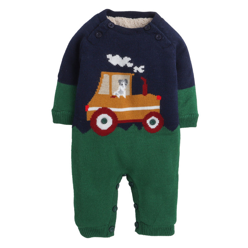 Woolen Rompers For Babies With Inner Fleece