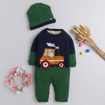 Woolen Rompers For Babies With Inner Fleece